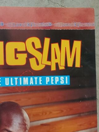 1994 VTG SHAQ Basketball NBA Pepsi Advertising Sign LARGE 30x23 Big Slam Plastic 3