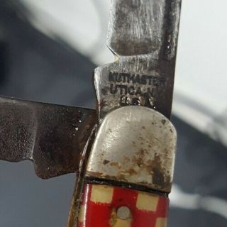 Vintage Kutmaster Purina Stockman Pocket Knife Utica N.  Y. 3