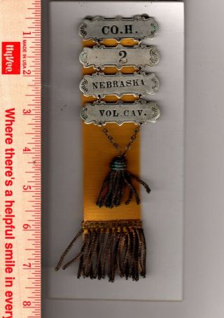 Gar Ladder Badge 2nd Nebraska Cavalry Co.  H Civil War