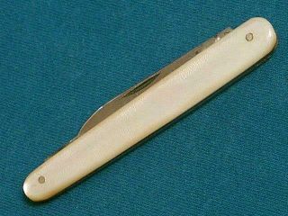 Vintage C Johnson &co Sheffield England Pearl Pen Knife Knives Pocket Antique Ec