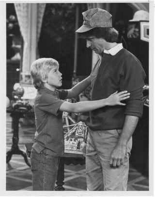 Ricky Schroder & Joel Higgins 7x9 Nbc Photo With Text On Back Silver Spoons