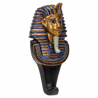 Ancient Egyptian Pharaoh King Tut Tutankhamun Resin Sculpture Figurine Wall Hoo