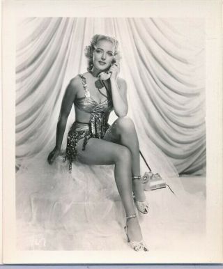 Dorothy Van Nuys 1940s 4 X 5 Leggy Cheesecake Swimsuit Pin - Up Photo Vv