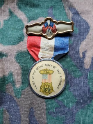 Civil War Fcl Ladies Of The Grand Army Republic Gar Medal Pin