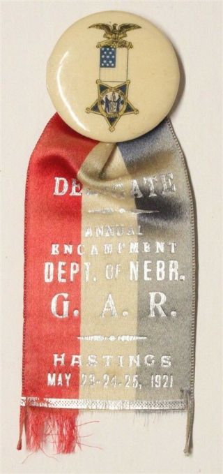Civil War - Grand Army Of The Republic Dept.  Of Nebraska,  Encampment 1921