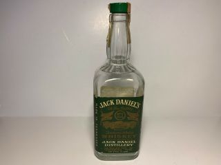 1968 Jack Daniels Green Label 4/5 Quart Bottle Lem Motlow