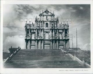 1983 Press Photo St Paul Cathedral Macau China