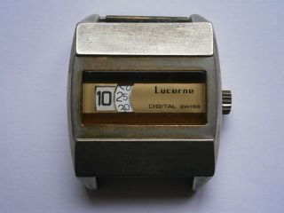 Vintage Gents Jump Hour Wristwatch Lucerne Mechanical Watch Spares Bfg