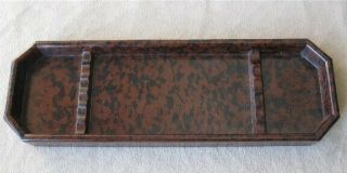 Circa 1920 British Bakelight Pen Tray Numbered And Stamped Vintage