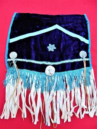 Antique Native American Beaded Ceremonial Fringed Wall Hanging Ranch Estate