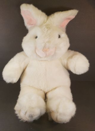 24 " Vintage 1992 Gund Baby White Easter Bunny Rabbit Stuffed Animal Plush Toy