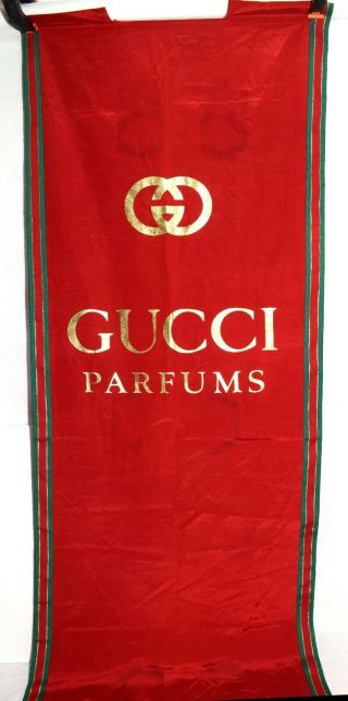 Rare Gucci Parfums Store Display Banner 69 X 24 By Ad Art Co.  Los Angeles Ca Usa