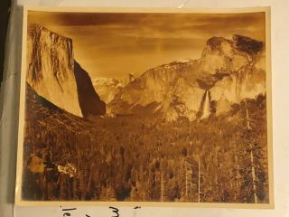 Vintage Black And White Photography Of Yosemite Valley Size 10 " X8 "
