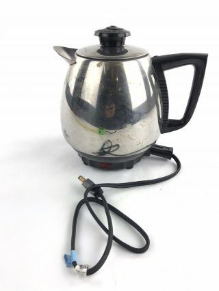 Vintage Saladmaster Coffee Pot Percolator Jet O Matic Model 10,