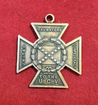 Confederate Medal United Daughters Southern Cross Confederacy U.  C.  V.