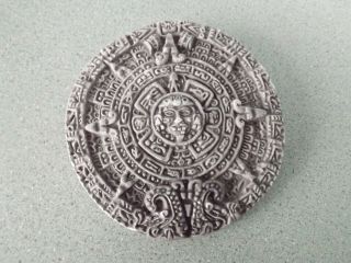 Aztec Solar Sun Stone Calendar Wall Plaque Mayan Maya