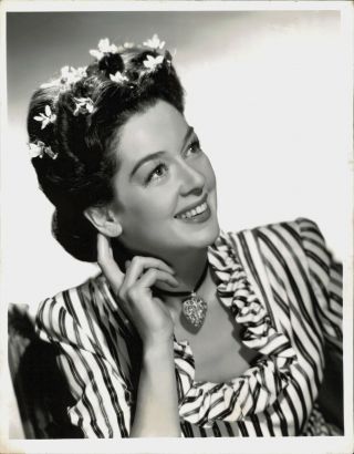 Rosalind Russell American Actress Stylish Portrait 1940s Photo By Bert Six