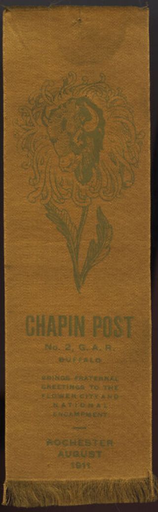 Gar 1911 Rochester York Chapin Post No 2 Buffalo Ny