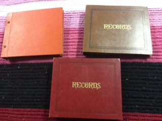 Vintage 45 Rpm 7 " Vinyl Storage Album Book Holder Case