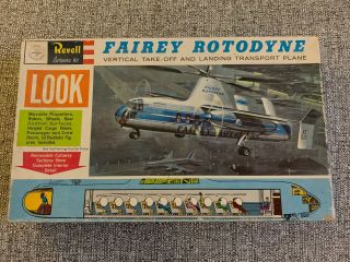 Vintage Revell Fairey Rotodyne 1:78 Scale Plastic Model Kit H - 185:200