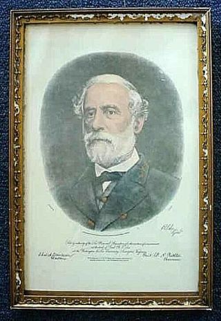 1870 Robert E.  Lee Print To Fund Monument For Lee Memorial Association