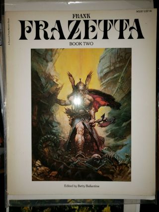 Fantastic Art Of Frank Frazetta 2 Betty Ballantine Editor Vintage 1979 M1057 - 3