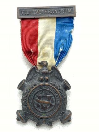 188 Sons Of The Civil War Medal Filii Veteranorum Veterans Service 2.  75”