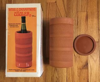 Vintage American Container Co.  Terra Cotta Wine And Champagne Cooler
