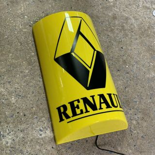 Renault Led Illuminated Light Up Garage Sign Petrol Gas Oil Automobilia Gt Turbo