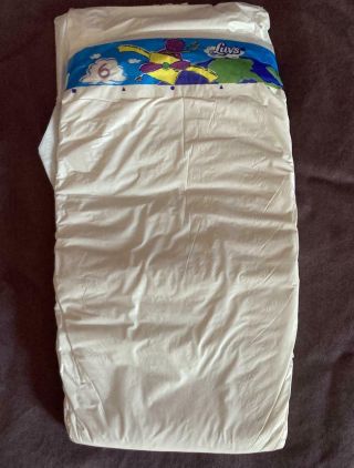Vintage/RARE Luvs Barney Size 6 Disposable Diapers,  Qty 6 (Plastic,  ABDL) 2