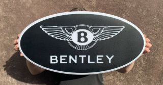 Bentley Led Illuminated Light Up Garage Sign Petrol Gas Automobilia Continental