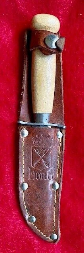 Vintage Mora Swedish Carbon Steel Knife Boy Scout Sheath