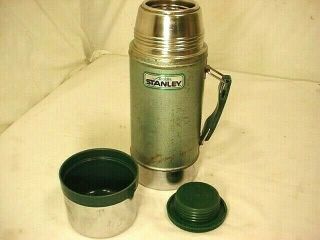 Vtg Stanley Aladdin Green Thermos A - 1350b Wide Mouth 24oz Usa 1986 Freeshipping