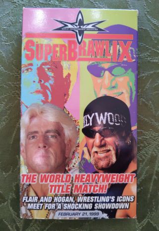 Wcw Superbrawl Ix 9 1999 Vhs Pro Wrestling Video Tape Flair Hogan Vintage Rare