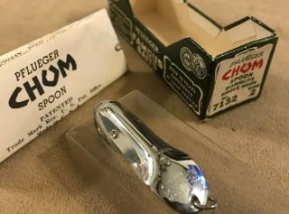 Old Vintage Fishing Lure Tackle Box Pflueger Chum Spoon Bait