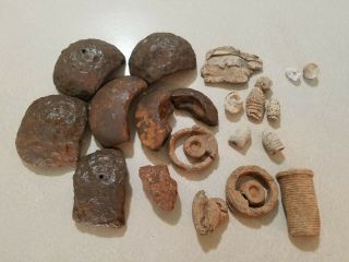 Civil War Artifacts Artillery Shell Cannon Ball Fragments Bullets Dug Relics