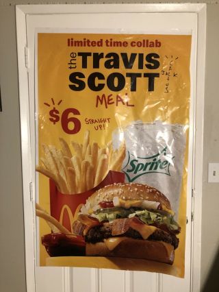 Travis Scott Mcdonalds Cactus Jack Poster Limited Time Collab Sprite