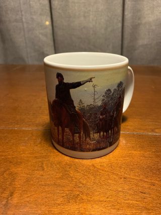 Mort Kunstler Commemorative Mug.  The Last Meeting Gettysburg Civil War