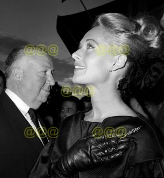 Photo - Tippi Hedren & Alfred Hitchcock At Premiere Of " The Birds ",  London,  1963
