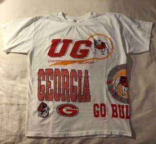 Vintage T - Shirt Uga Georgia Bulldogs 1980 