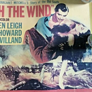 Vintage GONE WITH THE WIND 1954 Movie Poster 2