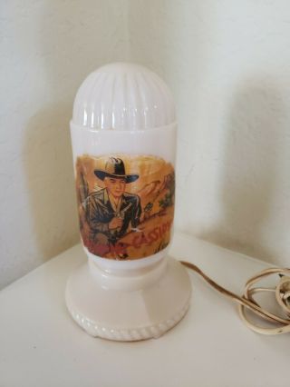 William Boyd Hopalong Cassidy Night Light - Aladdin Bullet Lamp For Repair.