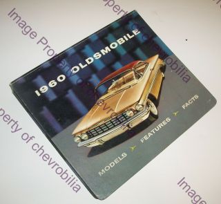 1960 Oldsmobile Dealer Showroom Data Book Album Olds 98 88 Dynamic Fiesta