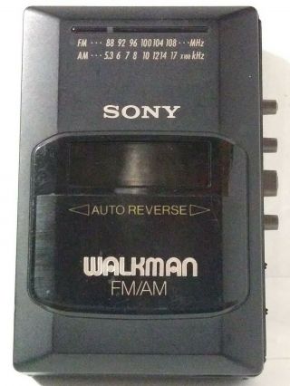 Vintage Sony Walkman Am/fm Cassette Radio Wm Af48 Bf48 Unit Only