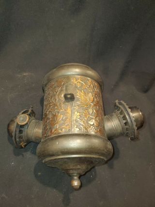 Ornate Antique The Angle Lamp Co.  NY - Oil Lantern Lamp Don’t (D1) 2
