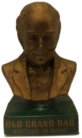 Old Grand Dad Head Of The Bourbon Family Frankfort,  Ky Promotional Bust Complete