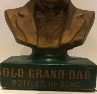 OLD GRAND DAD HEAD OF THE BOURBON FAMILY FRANKFORT,  KY PROMOTIONAL BUST Complete 3