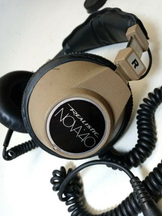 Realistic NOVA 40 Stereo Headphones Retro Vintage Full Size DJ Wired Headset 2