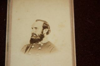 Stonewall Jackson Civil War E.  & H.  T.  Anthony Photograph Card