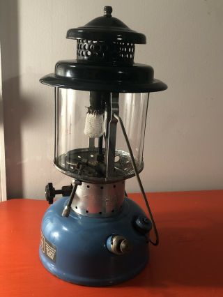 Vintage 1968 Sears Coleman Gas Lantern Model 476.  72212 No.  72227 - Blue Paint 2